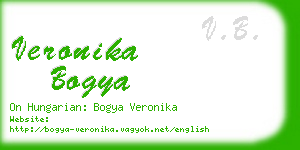 veronika bogya business card